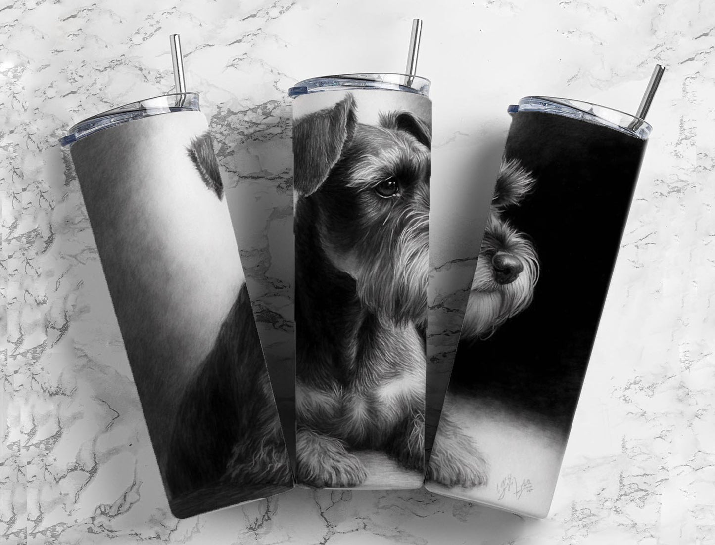 Sad Dog 20oz Sublimation Tumbler Designs, Graphite Charcoal 9.2 x 8.3” Straight Skinny Tumbler, Tumbler Wrap PNG