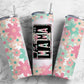 Retro Daisy 20oz Sublimation Tumbler Designs, Mama Number Plate 9.2 x 8.3” Straight Skinny Tumbler, Tumbler Wrap PNG