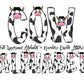 Cow Doodle Letters, Farm Alphabet, Animal Alphabet PNG, Entire Doodle Alphabet Uppercase Lowercase Numbers PNG