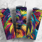 Dog 20oz Sublimation Tumbler Designs, Rainbow Patchwork Quilt 9.2 x 8.3” Straight Skinny Tumbler, Tumbler Wrap PNG