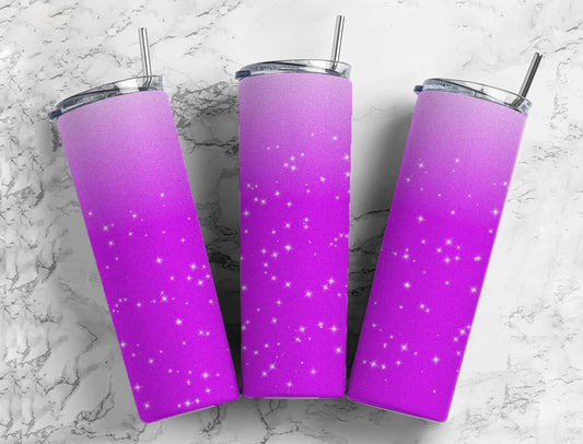 pink glitter ombre sparkle 20oz Sublimation Tumbler Designs, Minimalist Gradient 9.2 x 8.3” Straight Skinny Tumbler Wrap PNG