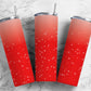 Red neon ombre 20oz Sublimation Tumbler Designs, Minimalist Gradient 9.2 x 8.3” Straight Skinny Tumbler Wrap PNG