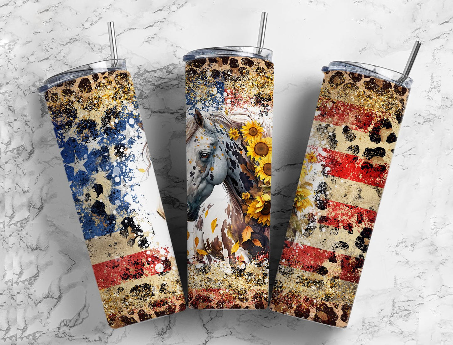 American Horse 20oz Sublimation Tumbler Designs, American Flag 9.2 x 8.3”  Tumbler Png, Digital Download