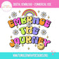 Sublimation PNG Sublimation PNG - Embrace The Journey Rainbow Emoji T-shirt PNG Design, Sublimation Tee Motivational Digital Download PNG File, Commercial Use-Tumblerwrapdesigns