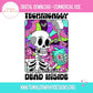 Sublimation PNG Sublimation PNG - Technically Dead Inside Skeleton T-shirt PNG Design, Sublimation Tee Motivational Digital Download PNG File, Commercial Use-Tumblerwrapdesigns