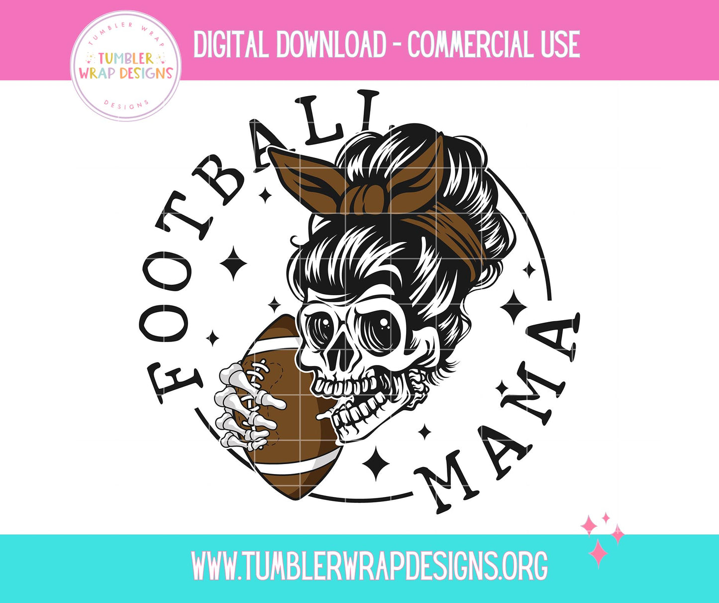 Football Mama Mom T-shirt PNG Design,  Sublimation Tee Motivational Digital Download PNG File, Commercial Use