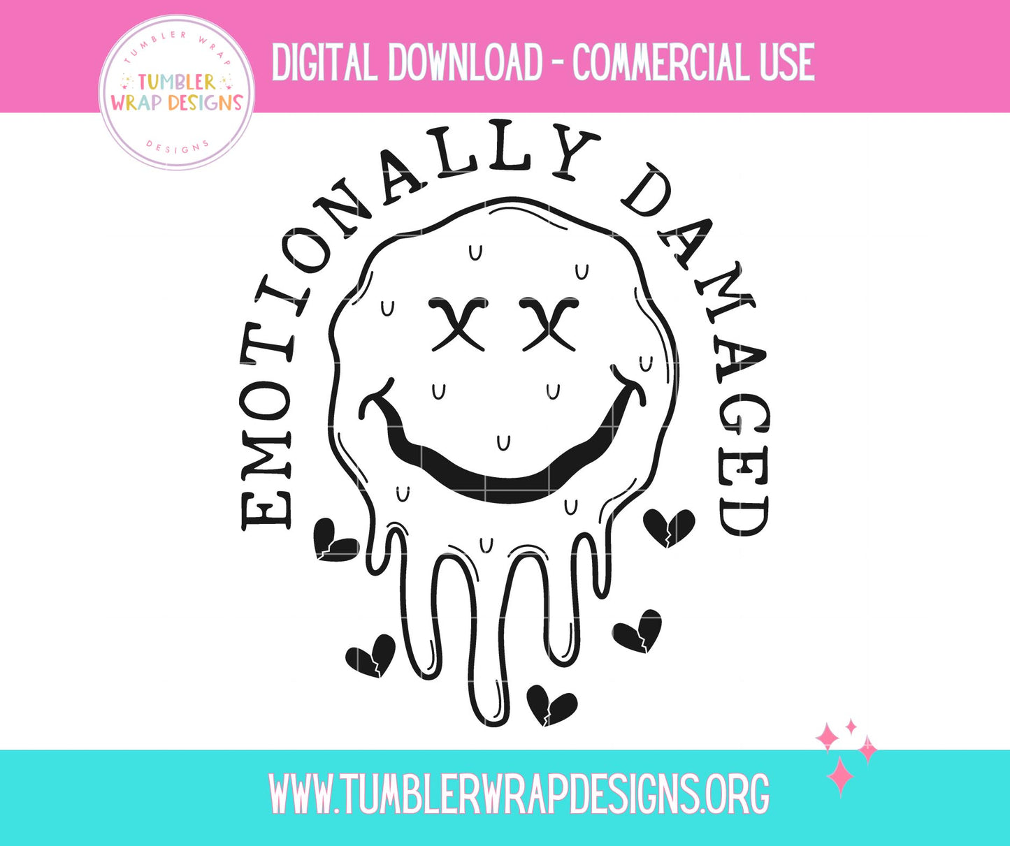 Emotionally Damaged Dead Face Emoji T-shirt PNG Design,  Sublimation Tee Motivational Digital Download PNG File, Commercial Use