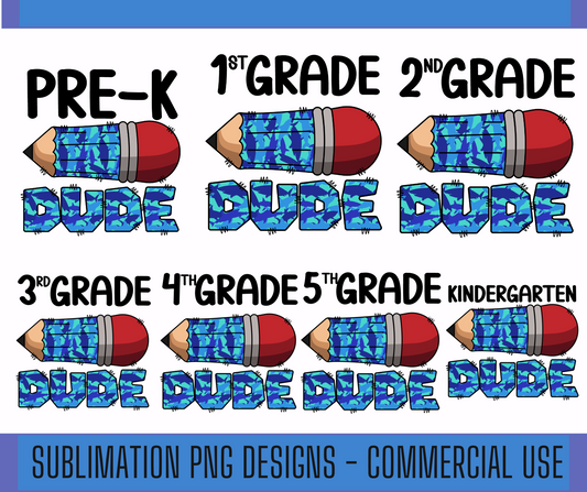 7x Back to school Dude PNG Bundle, PNG Mega Bundle, Boy Pencil Shirt PNG Design, Grade school Design, Digital Download