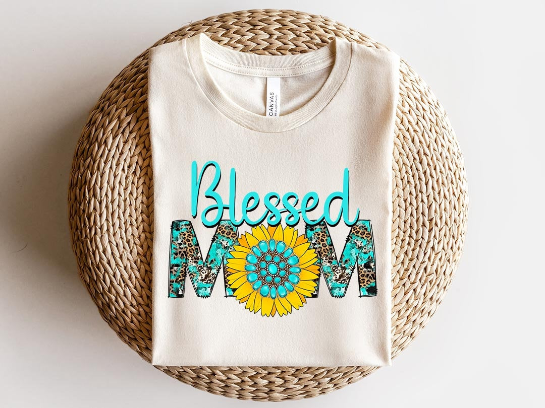Blessed Mom Png, Western PNG, Digital Download, Country PNG, Holiday Clip art, Texas Designs, Mom PNG