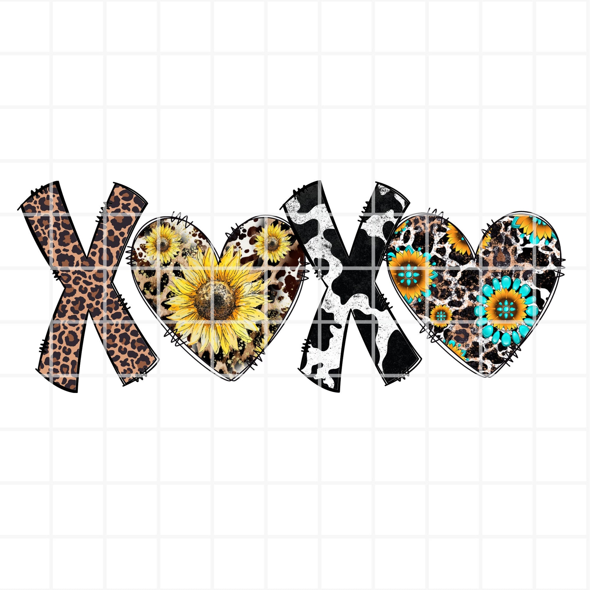 Sublimation PNG Sublimation PNG - XOXO PNG, Western Digital Download, Love Print, Country Sublimation-Tumblerwrapdesigns