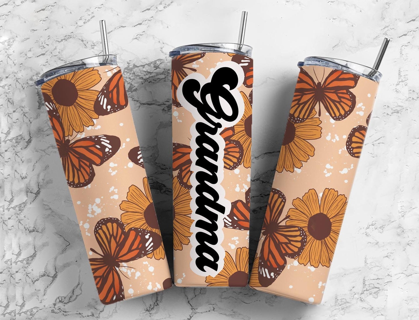 14+ MOM Versions Tumbler Design Bundle, MAMA Tumbler png, 20oz Straight Tumbler, Retro Butterfly Tumbler PNG, Mama, Gigi, Mimi, MawMaw, Mimi