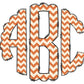 Chevron Fall Monogram Letters, Boho Sublimation PNG Elements Hand Drawn Doodle Alpha Bundle, Pumpkin Polka Dot Sublimation Font PNG Floral