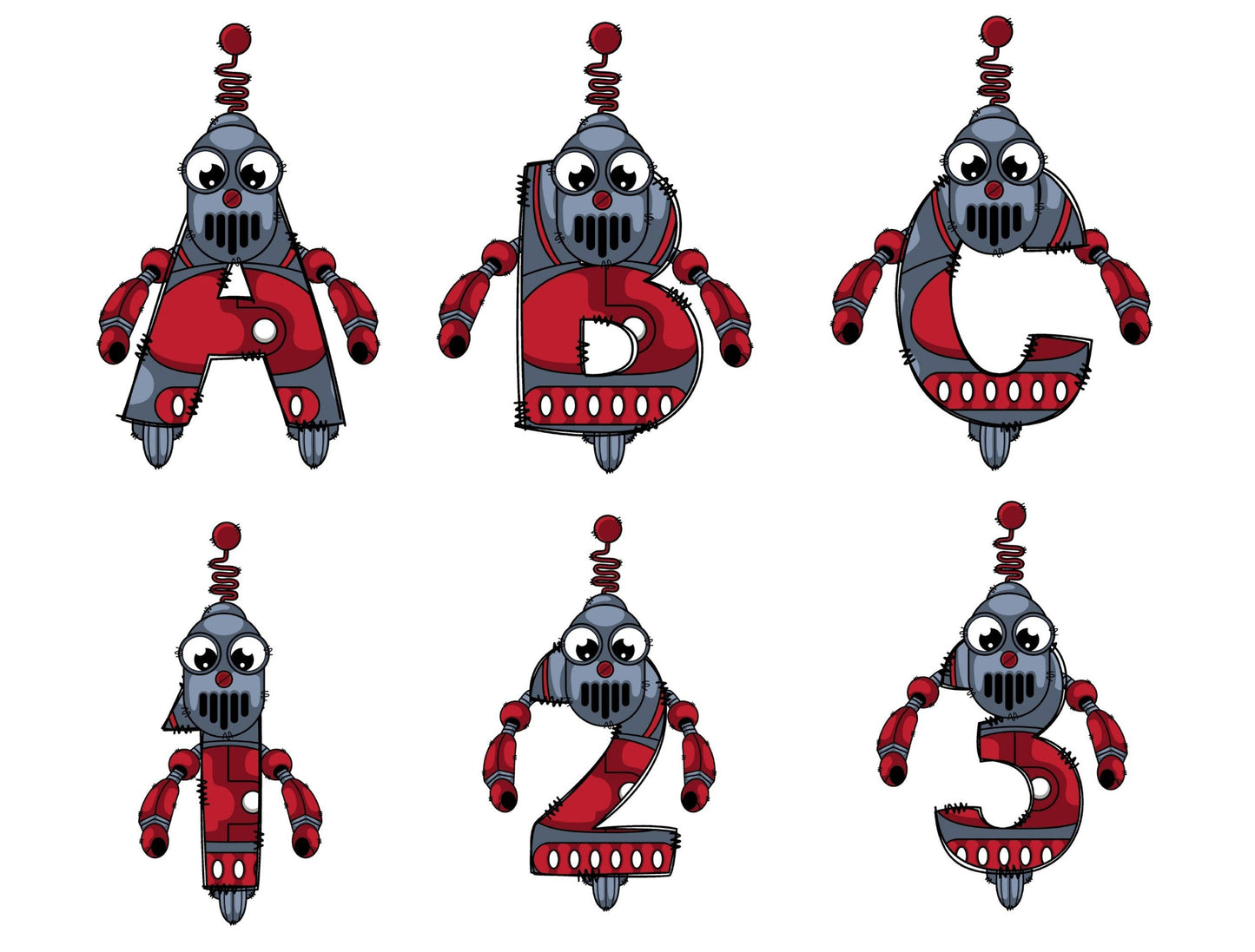 Robot Doodle Letters