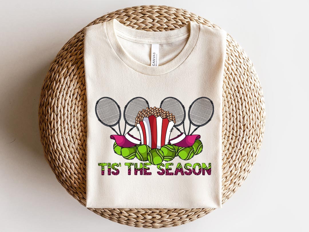 Tis the season Sublimation PNG Design, Tennis Digital Download PNG File, Commercial Use