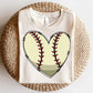Love heart Sublimation PNG Design, Baseball Digital Download PNG File, Commercial Use