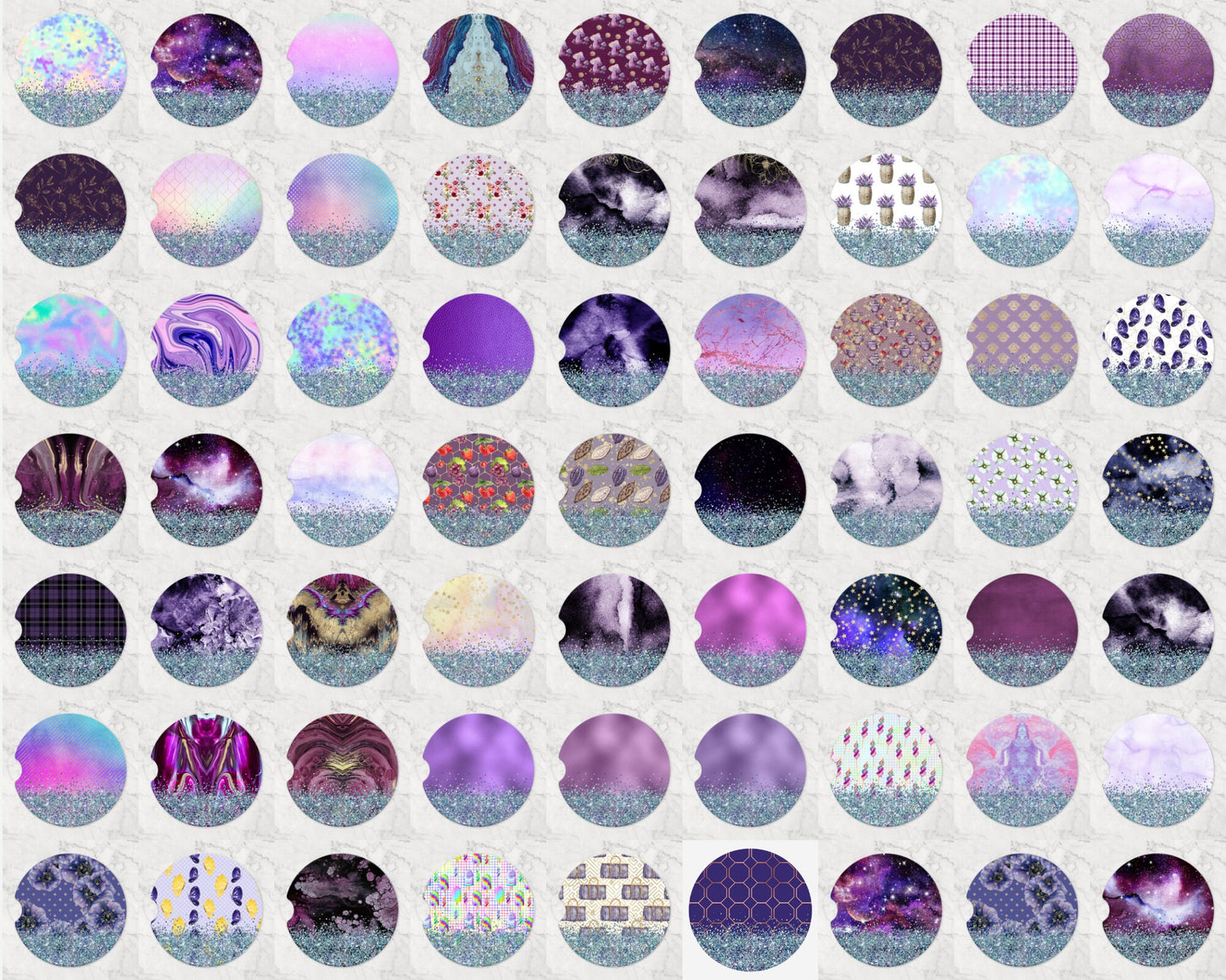 100+ Purple Glitter Car Coaster Sublimation Mega Bundle, Instant Download, Sublimation Coaster, Sublimation Designs, Car Coaster Design PNG