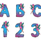 Fairy Doodle Letters Doodle Letter Alphabet with Uppercase and Numbers PNG, Alphabet PNG Digital Download