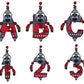 Robot Doodle Letters Alphabet with Uppercase and Numbers PNG, Alphabet PNG Digital Download PNG