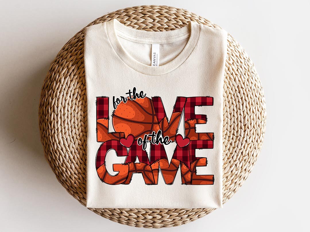 Basketball Sublimation PNG Design, For the love of the game Digital Download PNG File, Commercial Use