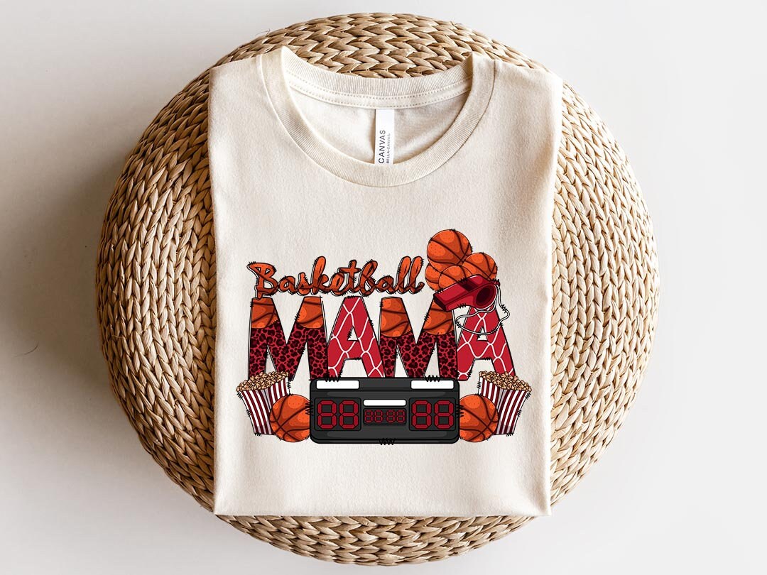 Basketball Mama Sublimation PNG Design, Basketball Mom Digital Download PNG File, Commercial Use