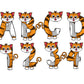 Ginger Cat Kitten Doodle Letters, Kitty Alphabet, Cat Alphabet PNG, Entire Doodle Alphabet Uppercase Lowercase Numbers PNG, Lion Tiger png