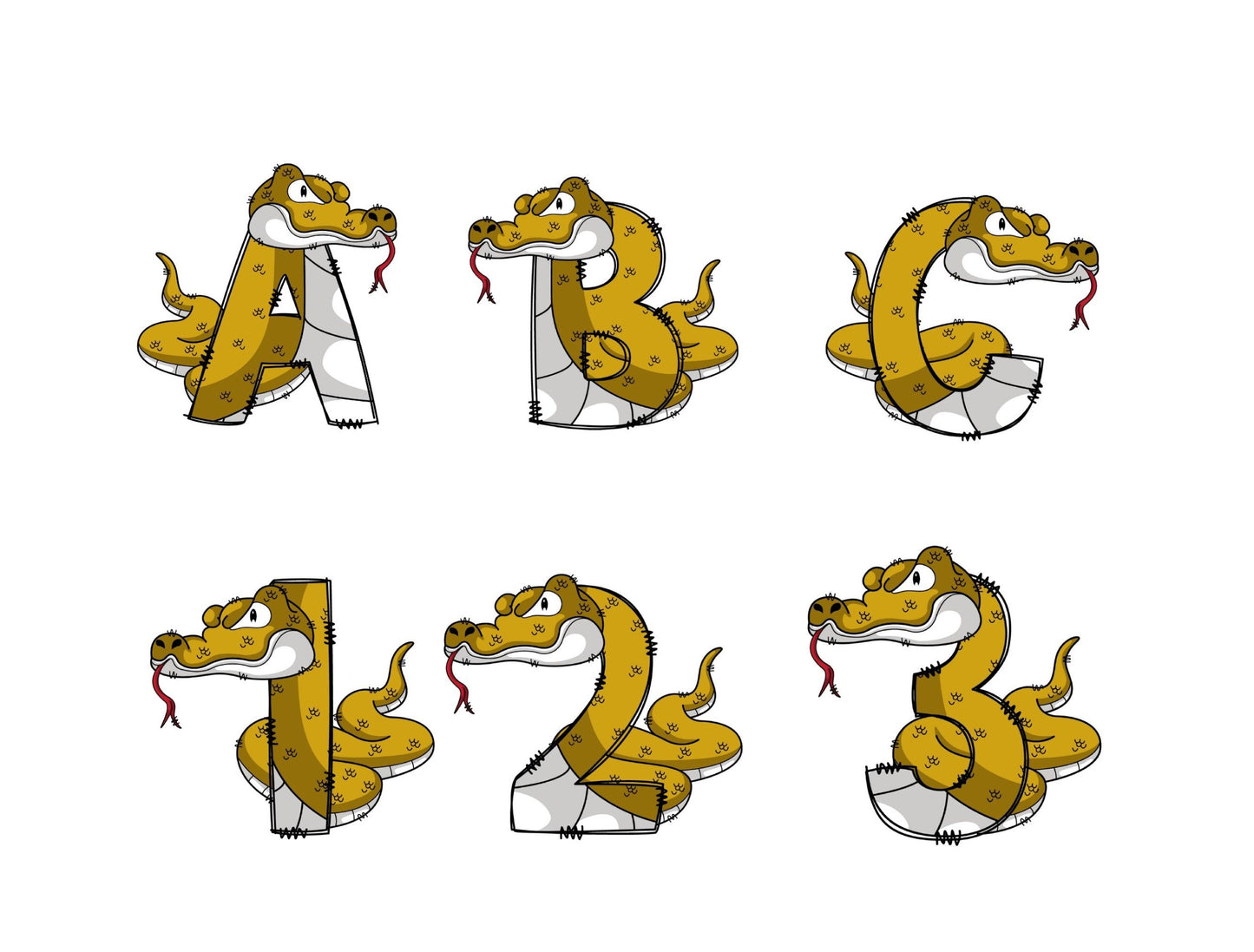 Snake Doodle Letters