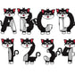 Black Cat Kitten Doodle Letters, Kitty Alphabet, Cat Alphabet PNG, Entire Doodle Alphabet Uppercase Lowercase Numbers PNG, Lion Tiger png