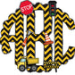 Construction Monogram Letters, Boys Truck Sublimation PNG Doodle Alpha Bundle, Construction Sublimation Font PNG Floral, Yellow and Black