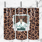 Should&#39;ve Come With A Warning Tumbler PNG, Western Tumbler Wrap PNG, Leopard Print PNG,Bull Skull 20 oz Skinny Tumbler Design