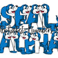 Sea Lions Doodle Letters, Seal Alphabet, Fish Alphabet PNG, Entire Doodle Alphabet Uppercase Lowercase Numbers PNG