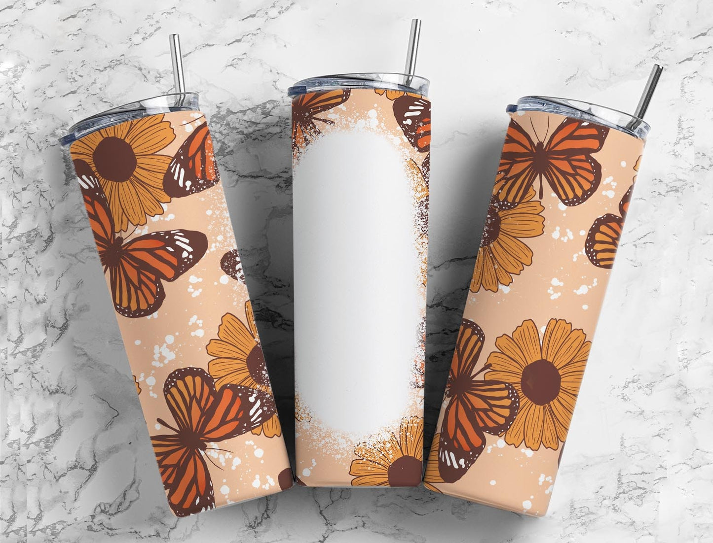 Retro Mama 20oz Sublimation Tumbler Designs, Mom Aesthetic Floral 9.2 x 8.3” Straight Skinny Tumbler Wrap PNG 38