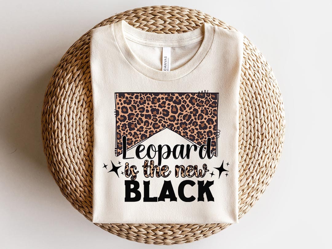 Leopard Is The New Black PNG, Country Western PNG , Western Sublimation Design, Gemstone Turquoise ,Cow Digital Download