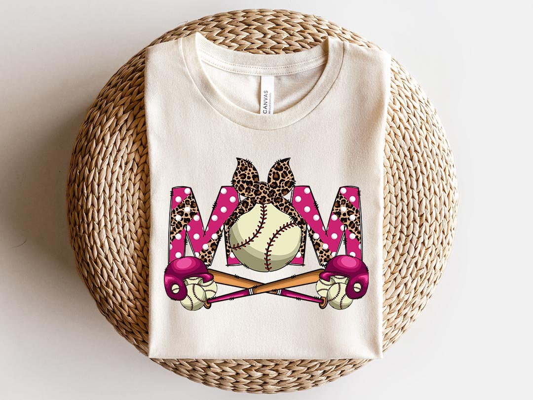 Mom Baseball Sublimation PNG Design, Baseball Mama Digital Download PNG File, Commercial Use