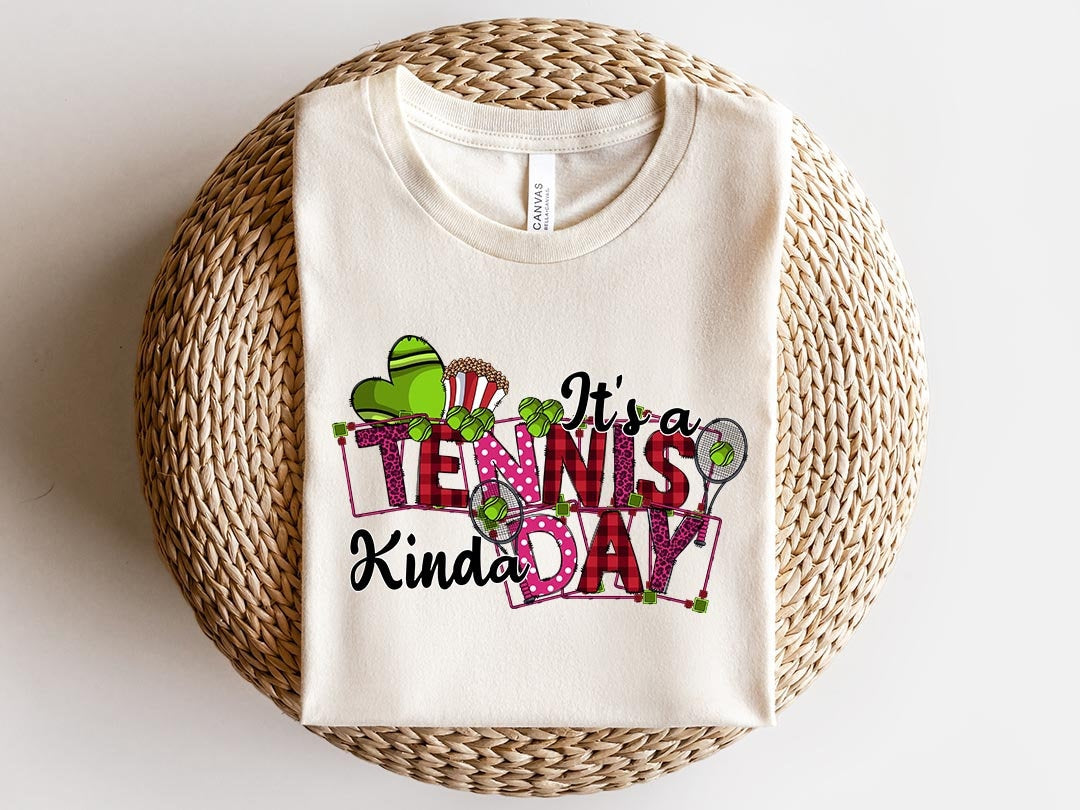 Its a tennis kinda day Sublimation PNG Design, Tennis ball Digital Download PNG File, Commercial Use