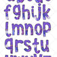 Purple Agate Tumbler Wrap with Matching Doodle Letter Alphabet PNG, Alcohol Ink Add your Own name 20oz Tumbler, Alpha Set PNG 86