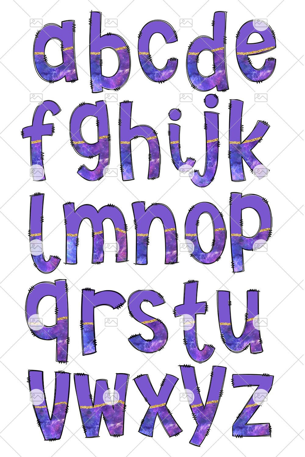 Purple Agate Tumbler Wrap with Matching Doodle Letter Alphabet PNG, Alcohol Ink Add your Own name 20oz Tumbler, Alpha Set PNG 86