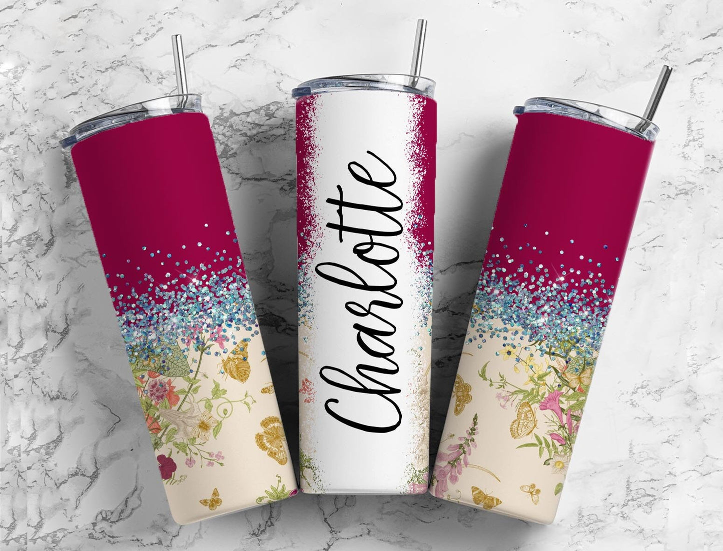 50 + Floral Tumbler Wrap, Straight Tumbler, Sublimation, Design Bundle, Tumbler png, 20oz Straight Tumbler, Sunflower Tumbler Wrap PNG