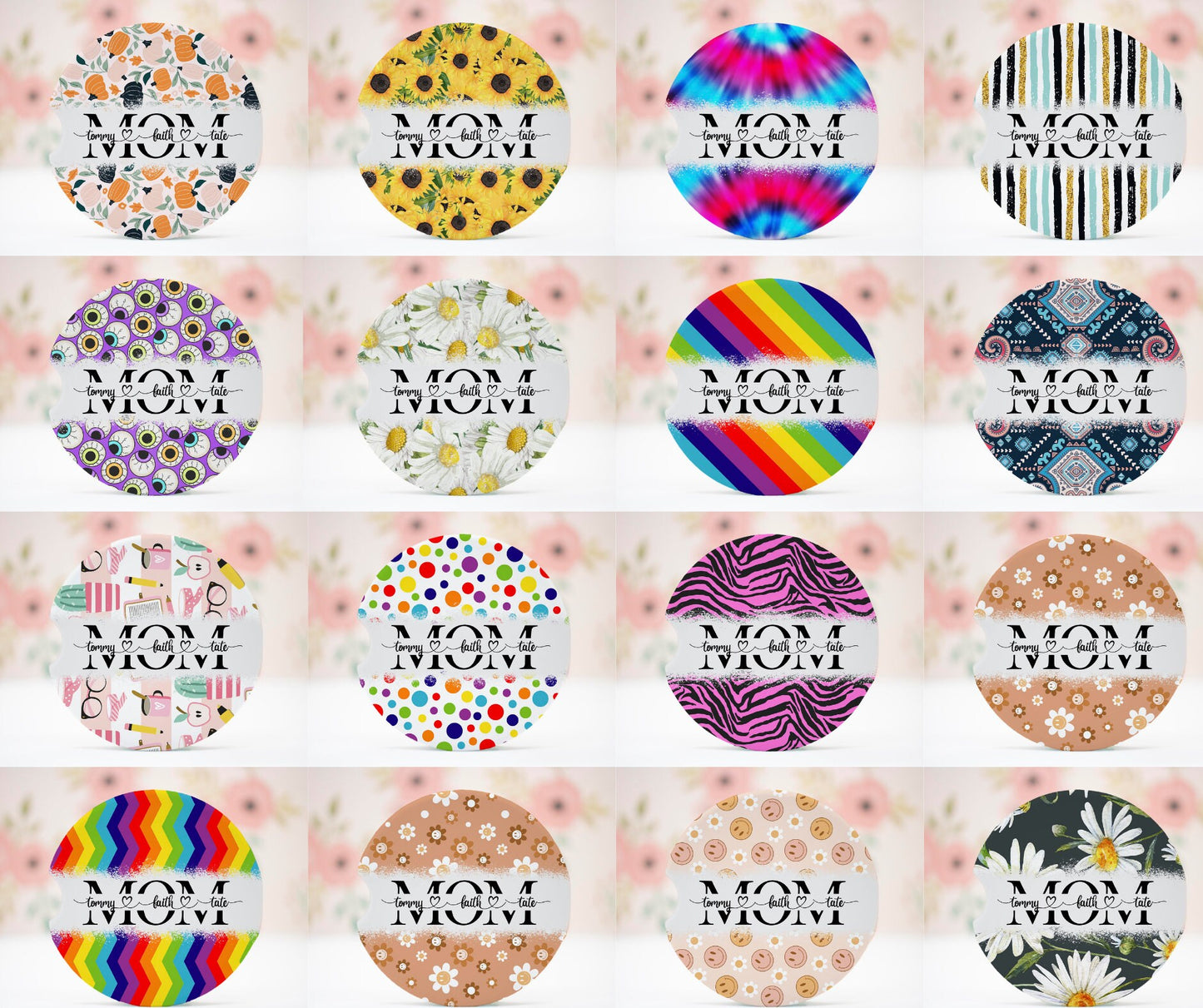 50+ Mom Split Car Coaster Sublimation Mega Bundle, MOCKUPS INCLUDED, Mother Sublimation Coaster, Sublimation Designs, Car Coaster Design PNG