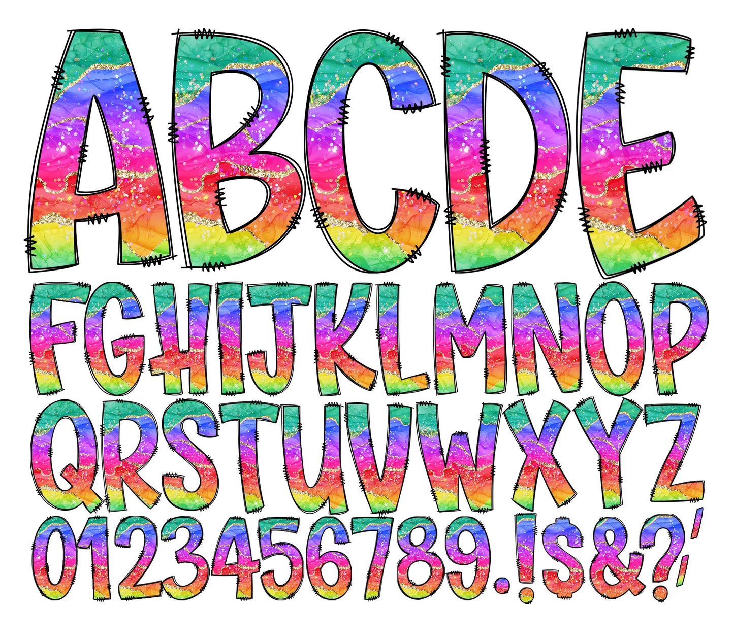 200+ MEGA BUNDLE - Doodle Letters! Uppercase & Lowercase, Entire Doodle Alphabet, Numbers, Individually Saved PNG, pack, Sublimation letters (2023-04-18 16.01.20)