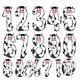 Cow Doodle Letters, Farm Alphabet, Animal Alphabet PNG, Entire Doodle Alphabet Uppercase Lowercase Numbers PNG