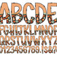 Pumkin Fall Tumbler Wrap with Matching Doodle Letter Alphabet PNG, Aesthetic Add your Own name 20oz Tumbler, Alpha Set PNG 199