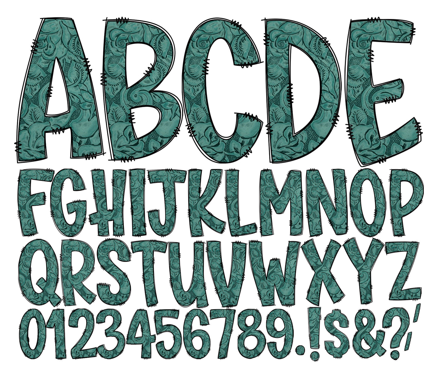 200+ MEGA BUNDLE - Doodle Letters! Uppercase & Lowercase, Entire Doodle Alphabet, Numbers, Individually Saved PNG, pack, Sublimation letters (2023-04-18 16.01.20)