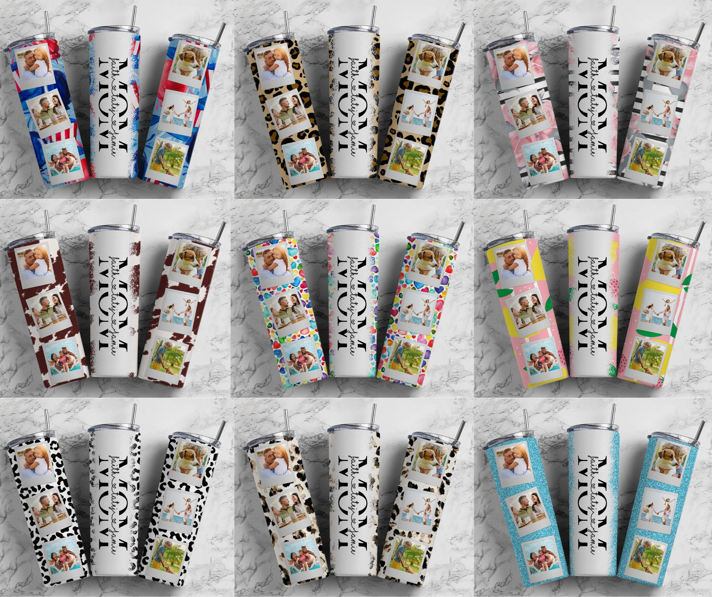 50+ MOM Tumbler, Seamless Tumbler, Design Bundle, MAMA Tumbler png, 20oz Straight Tumbler, Sunflower Tumbler Wrap, Floral tumbler PNG