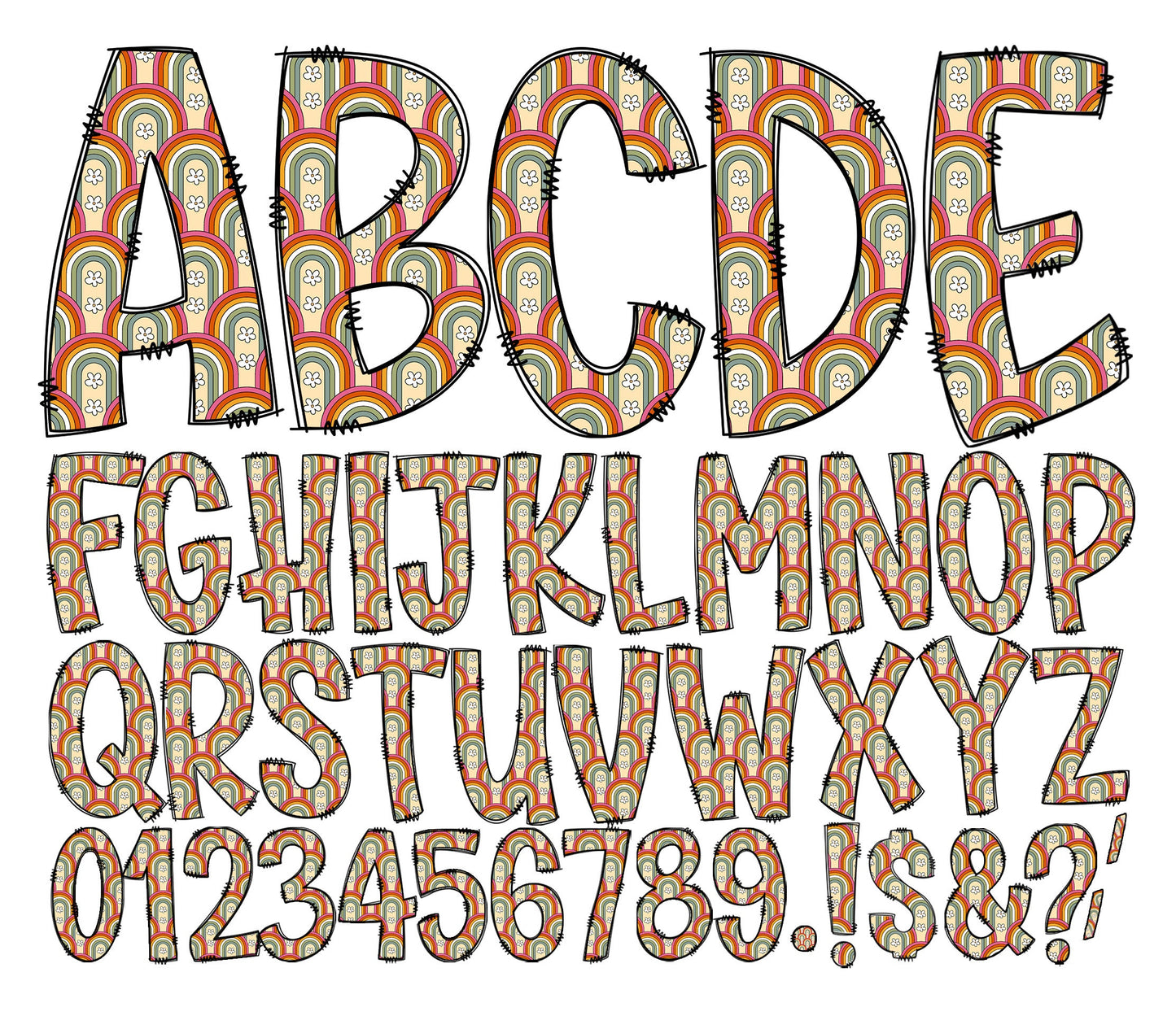 200+ MEGA BUNDLE - Doodle Letters! Uppercase & Lowercase, Entire Doodle Alphabet, Numbers, Individually Saved PNG, pack, Sublimation letters (2023-04-18 16.01.20)