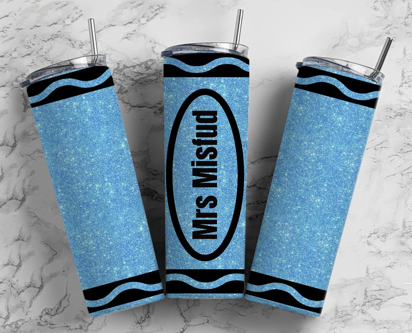 20 Crayon Editable Canva Tumbler Templates, Add Your Own Name, Canva Template, 9.2x8.3 Seamless Tumbler Wrap Designs, Teacher Gift