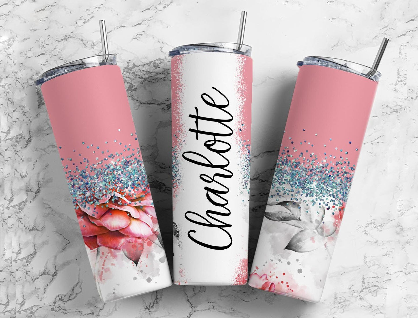 50 + Floral Tumbler Wrap, Straight Tumbler, Sublimation, Design Bundle, Tumbler png, 20oz Straight Tumbler, Sunflower Tumbler Wrap PNG