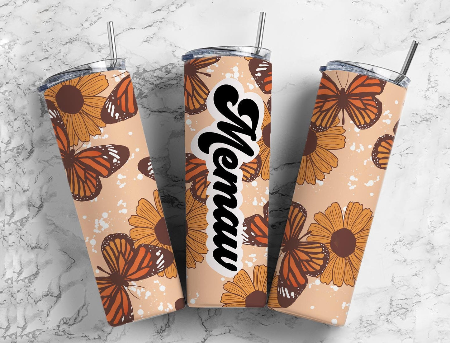 14+ MOM Versions Tumbler Design Bundle, MAMA Tumbler png, 20oz Straight Tumbler, Retro Butterfly Tumbler PNG, Mama, Gigi, Mimi, MawMaw, Mimi