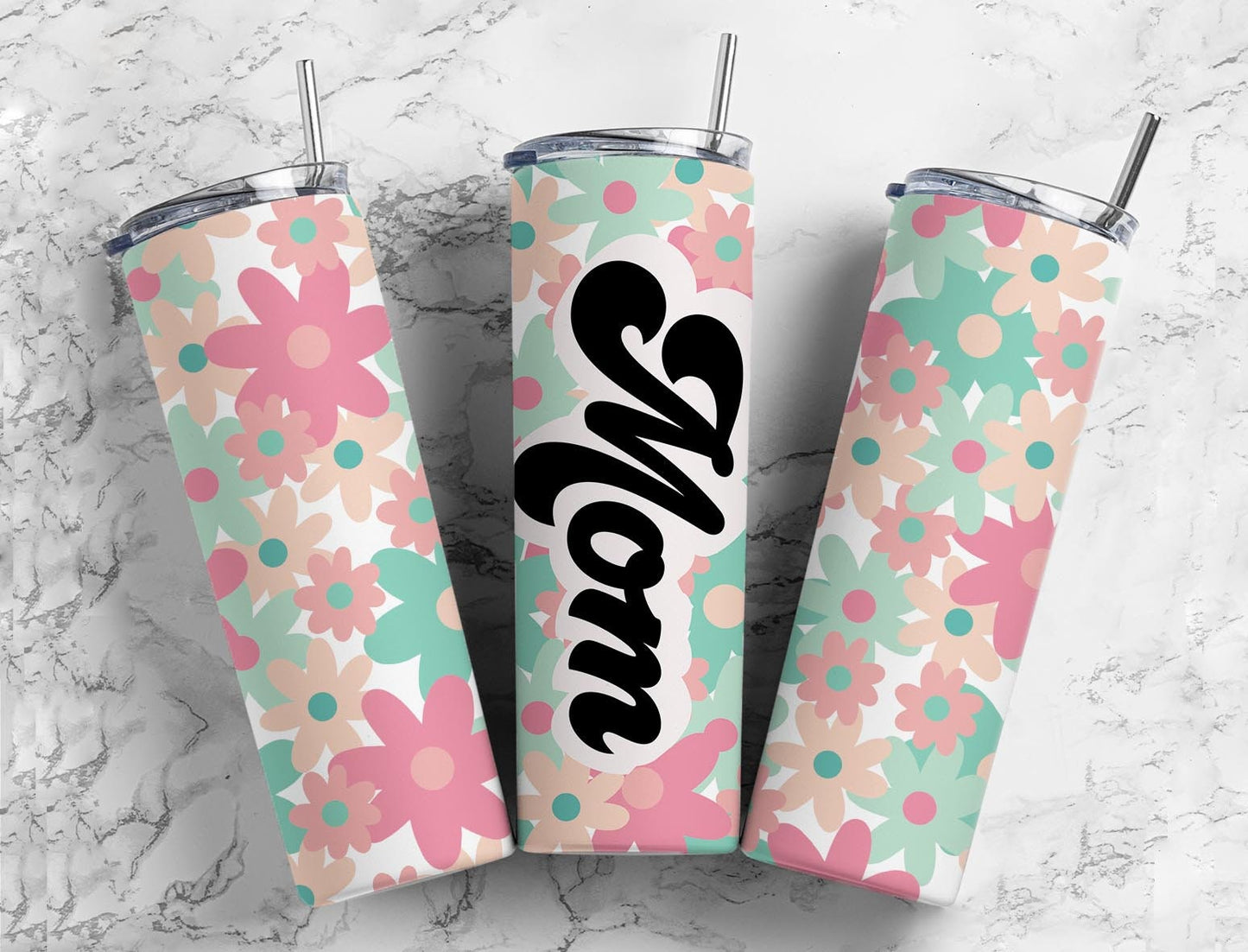 14+ MOM Versions Tumbler Design Bundle, MAMA Tumbler png, 20oz Straight Tumbler, Retro Flower Tumbler PNG, Mama, Gigi, Mimi, MawMaw, Mimi