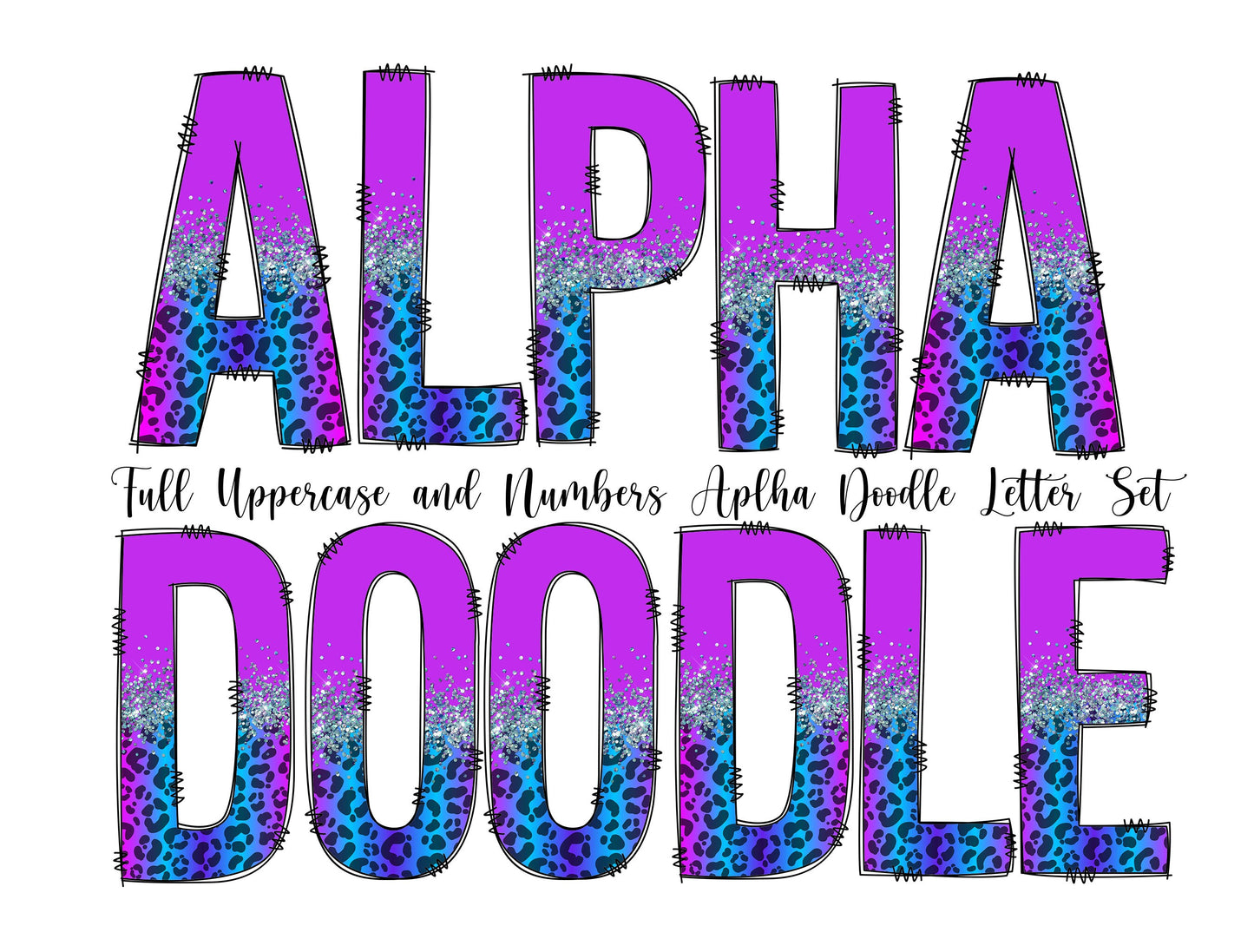 200+ MEGA BUNDLE - Doodle Letters! Uppercase & Lowercase, Entire Doodle Alphabet, Numbers, Individually Saved PNG, pack, Sublimation letters (2023-04-18 21.32.21)