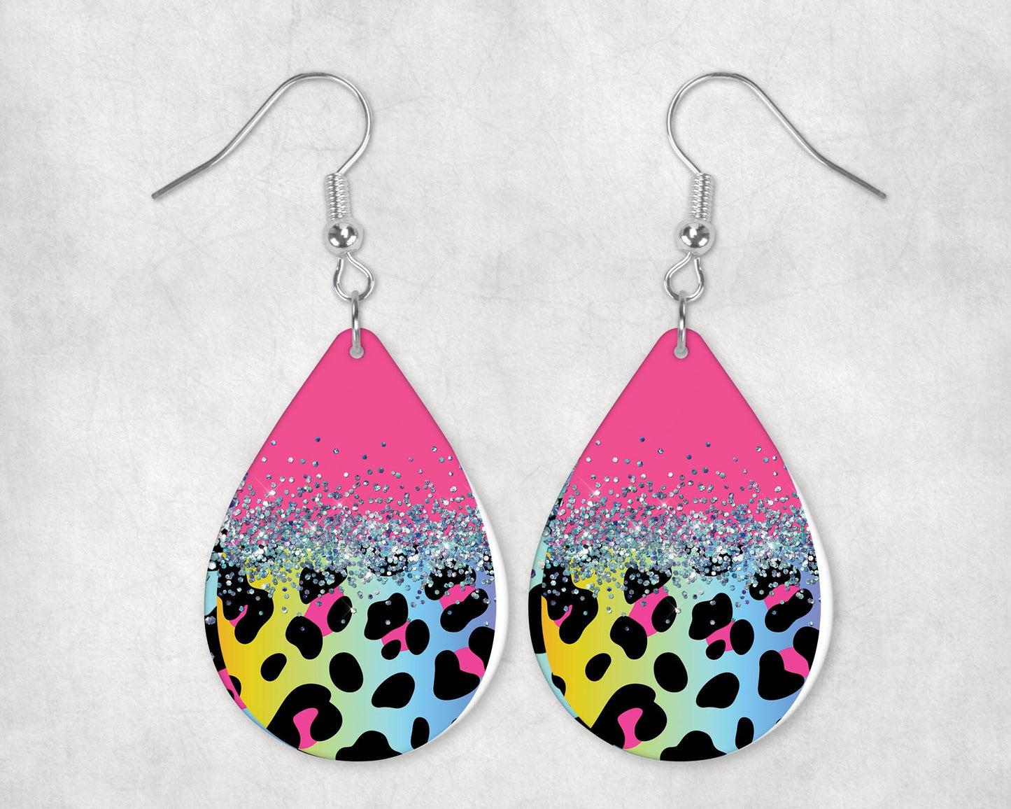 200 Glitter Teardrop Earrings Sublimation Design, Earring Designs, Teardrop Sublimation Design, Instant Download, Commercial Use Png